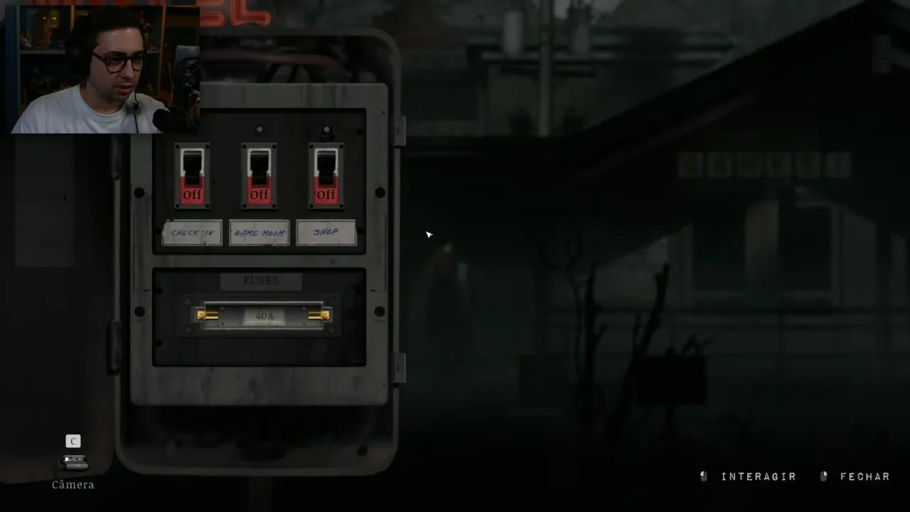 Motel power controls with a 40A fuse slot and Game Room switch